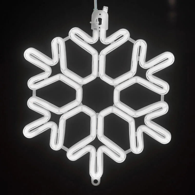 LED hópelyhes karácsonyi fények — IP65 vízálló, időjárásálló fényfüzér