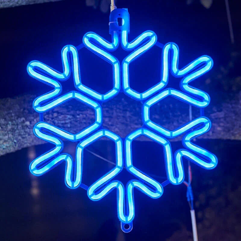 LED hópelyhes karácsonyi fények — IP65 vízálló, időjárásálló fényfüzér