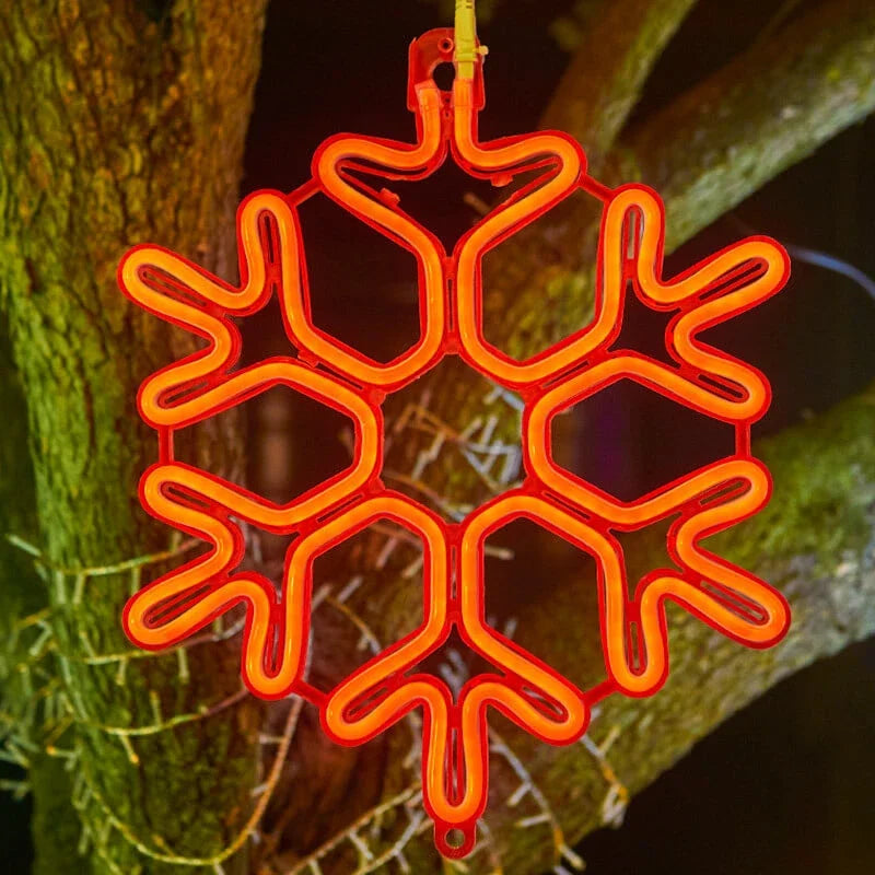 LED hópelyhes karácsonyi fények — IP65 vízálló, időjárásálló fényfüzér