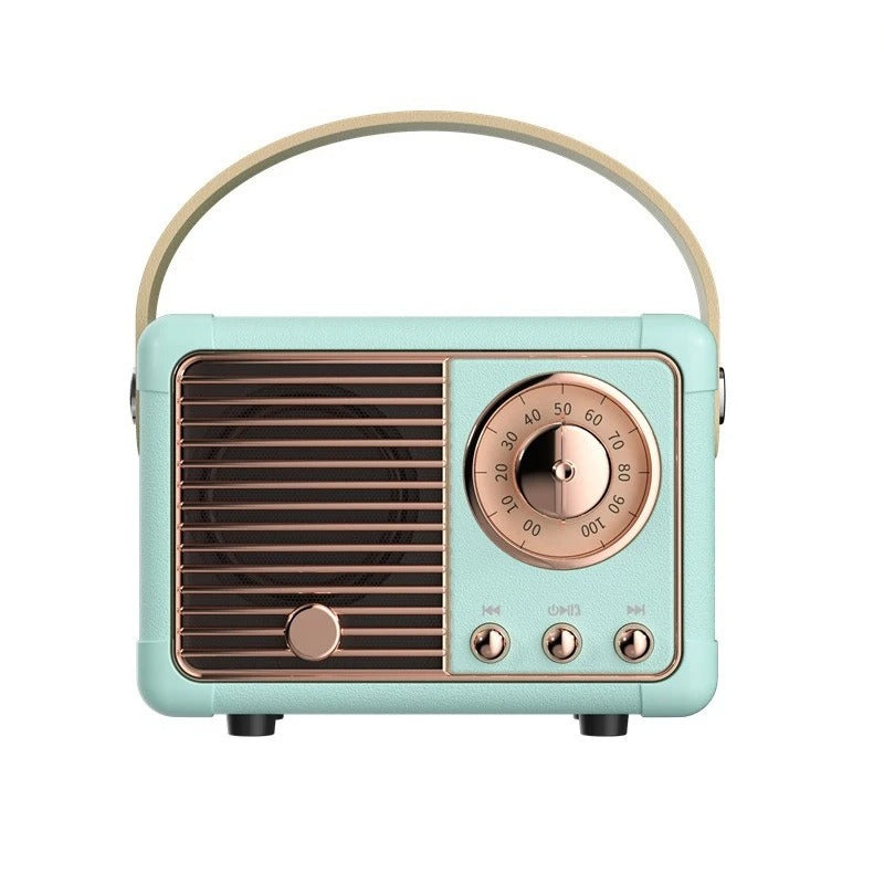 Vintage Bluetooth Speaker — Compact Wireless Design, Retro Styling, Clear Sound
