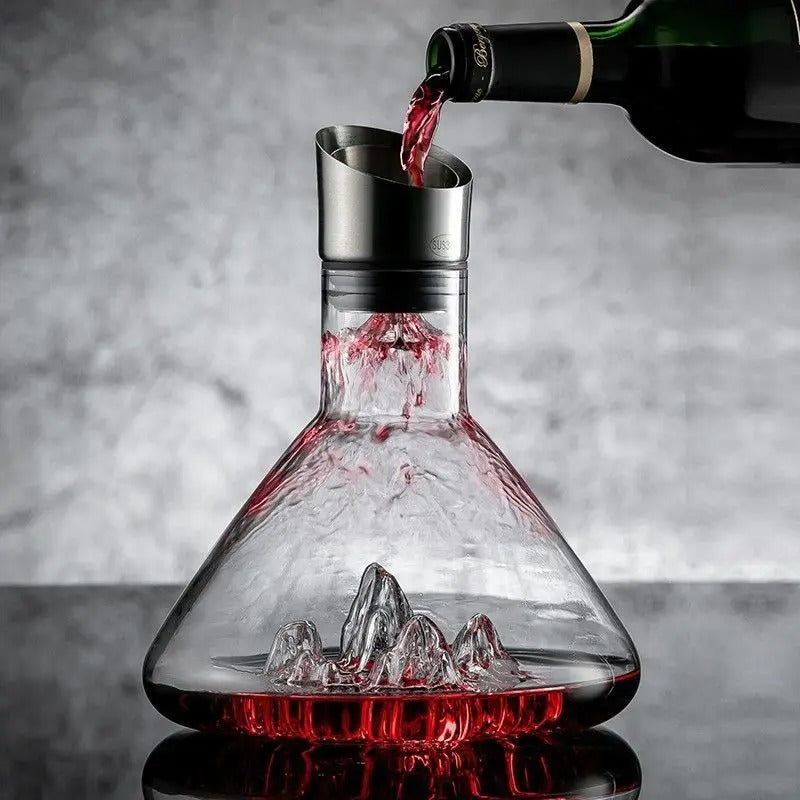 Lead-Free Crystal Wine Decanter — Rapid Aeration & Filtration Carafe