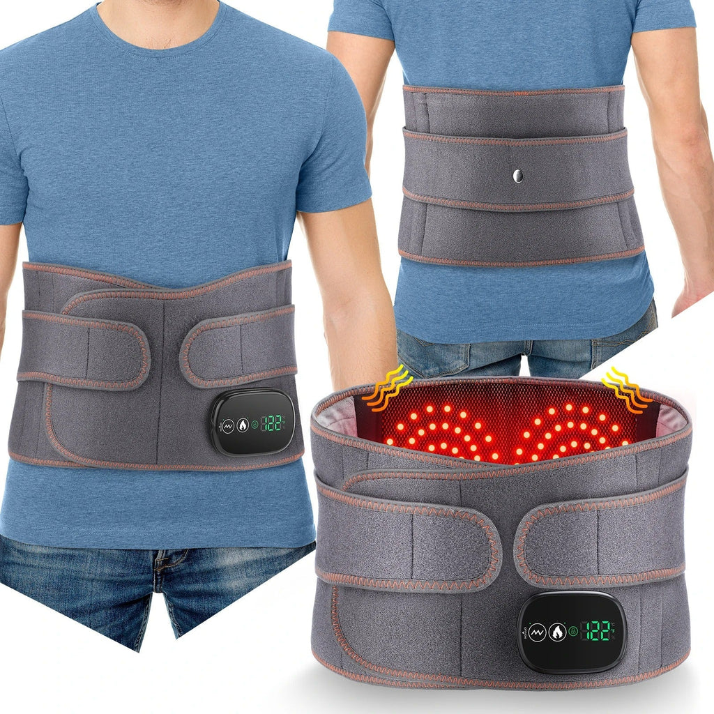 Vyhřívaný bederní podpůrný pás – nastavitelná tepelná terapie, ergonomický design
