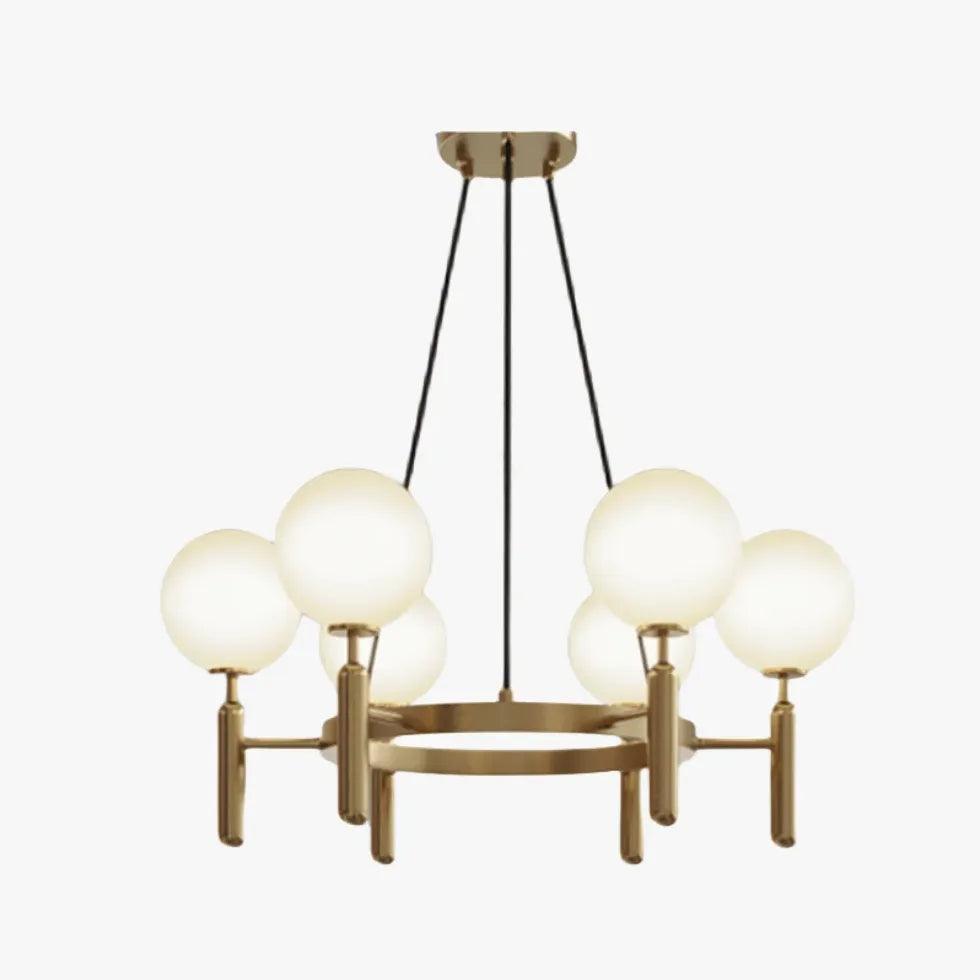 Candelabru auriu luxos pentru sufragerie | boxzora