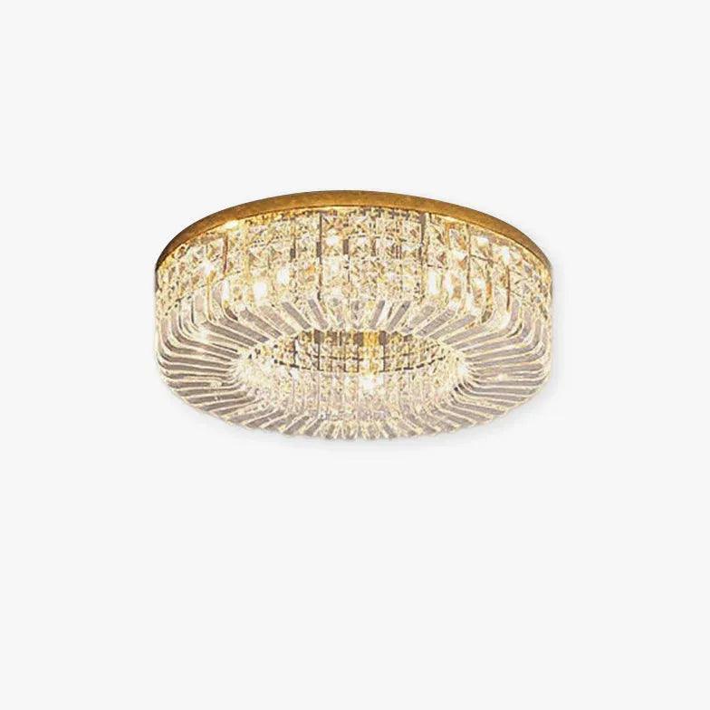 Modern Luxury Crystal Ceiling Circle Light for Bedroom | boxzora