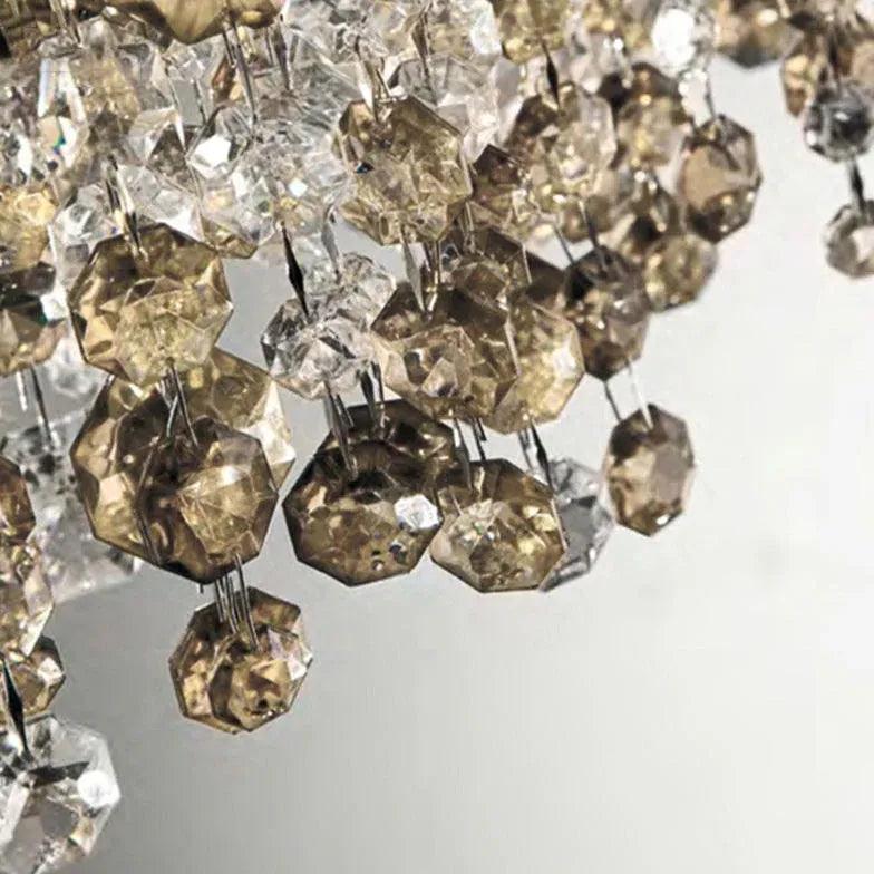 Lámpara colgante de cristal larga de lujo para cocina | boxzora