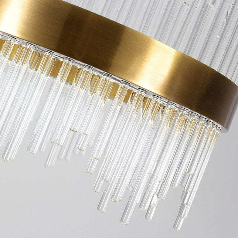 Luxuriöse runde LED-Glas-Ringpendelleuchte | boxzora
