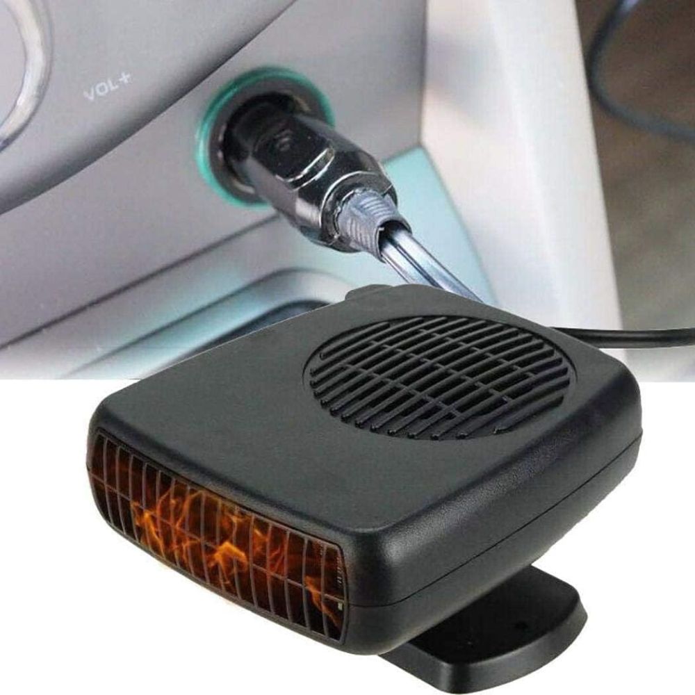 Riscaldatore per auto TurboHeat 12V — Riscaldatore a ventola in ceramica da 150W/300W, sbrinatore e scaldatore portatile compatto