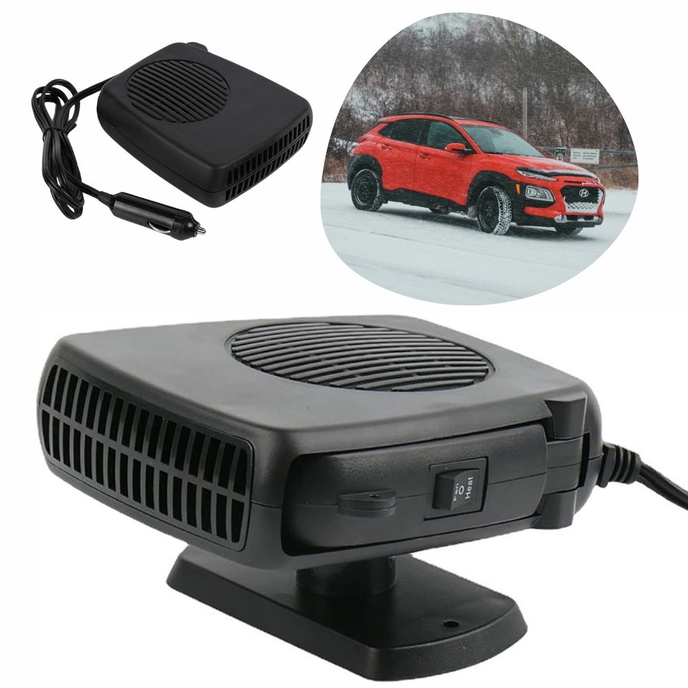 Riscaldatore per auto TurboHeat 12V — Riscaldatore a ventola in ceramica da 150W/300W, sbrinatore e scaldatore portatile compatto