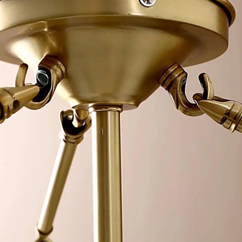 Lámpara de techo redonda dorada moderna para dormitorio | boxzora