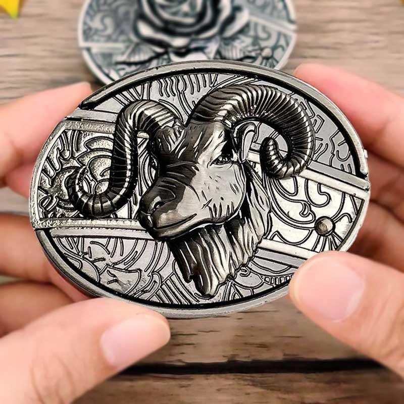 Hebilla ovalada de cinturón vaquero de metal — Herramienta EDC oculta