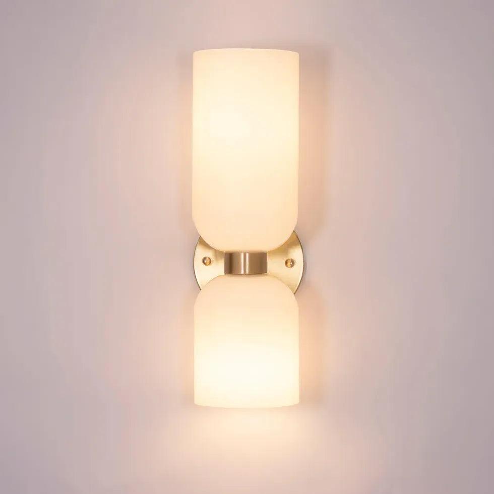 Aplique de pared de hierro y cristal LED de lujo | boxzora
