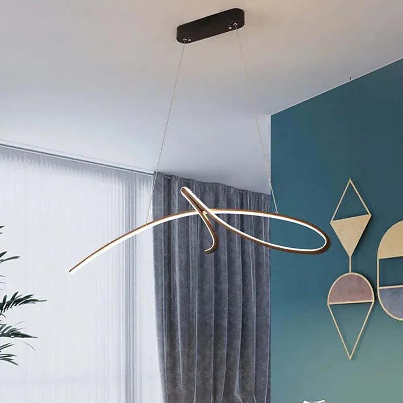 Candeeiro suspenso linear LED de alumínio para cozinha | boxzora