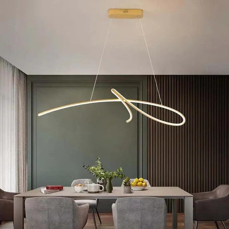 Candeeiro suspenso linear LED de alumínio para cozinha | boxzora