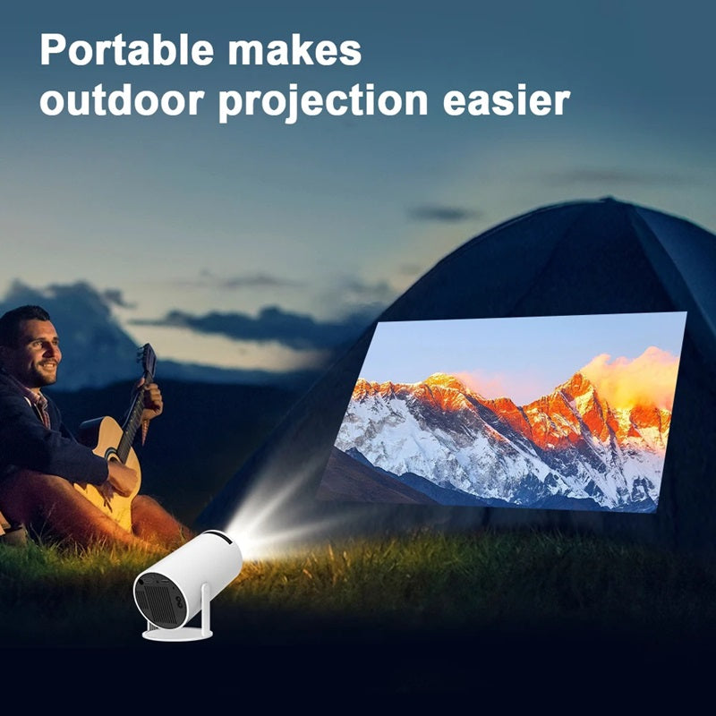 Mini proiettore 4K intelligente, compatibile con WiFi dual band e Bluetooth