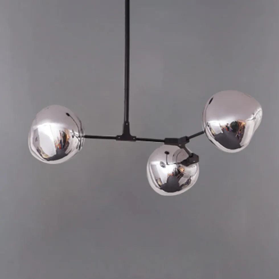 Moderne metalen lavakroonluchter voor de woonkamer, in hoogte verstelbaar | boxzora