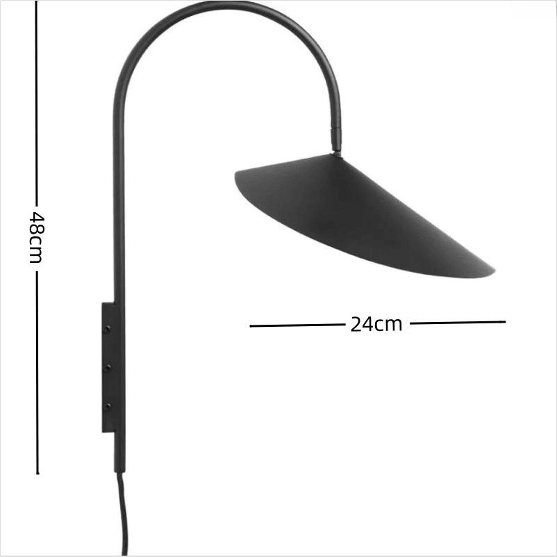 Minimalistisk dreibar kreativ vegglampe for soverom | boxzora