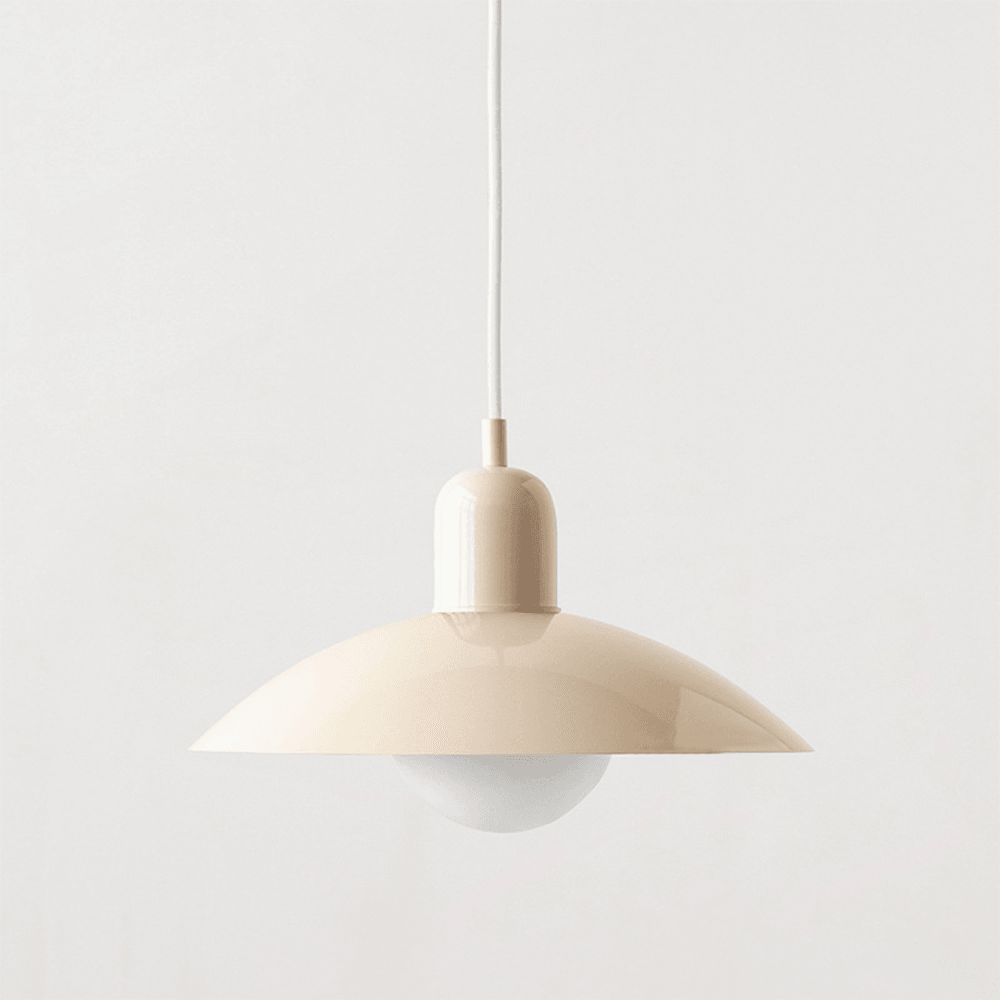Nordycka minimalistyczna biała lampa wisząca chroniąca wzrok | boxzora