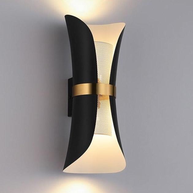 Nordiske timeglassformede doble vegglamper til soverommet | boxzora