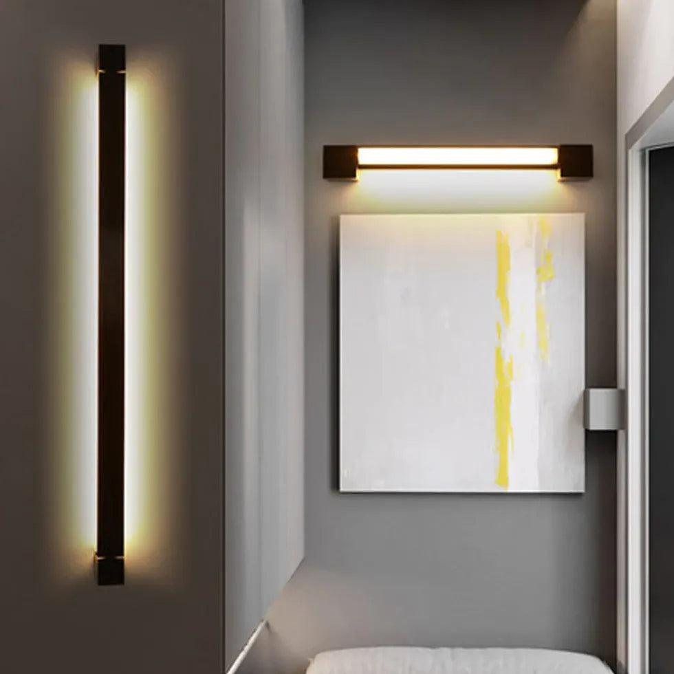 Minimalistyczna długa obrotowa lampa obrazowa do korytarza | boxzora