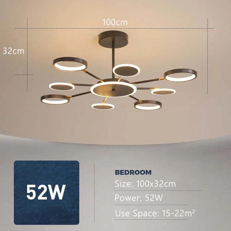 Moleculaire ringlamp in luxueuze stijl voor de woonkamer | boxzora