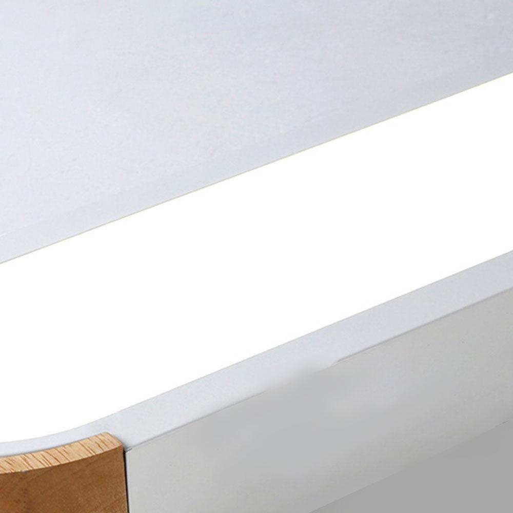 北欧風 LED直線型木製リビングルーム用シーリングライト | boxzora