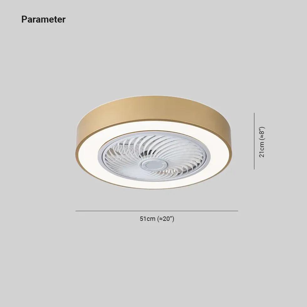 Ventilateur de plafond moderne au design silencieux avec éclairage | boxzora