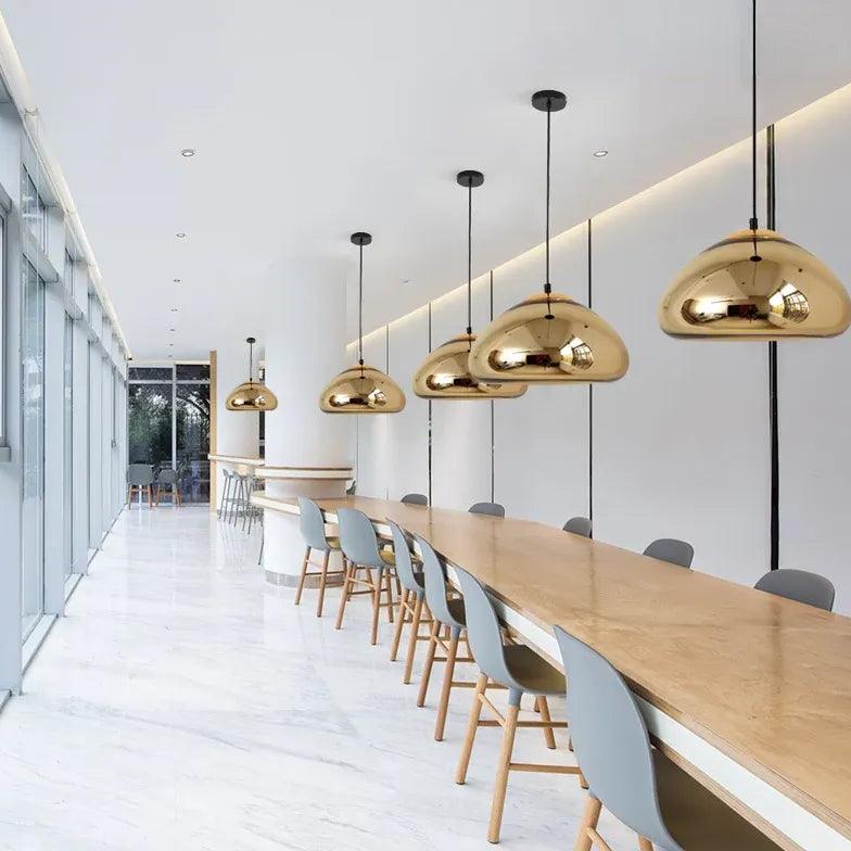 Lámpara colgante Loaf con diseño nórdico de cristal galvanizado | boxzora