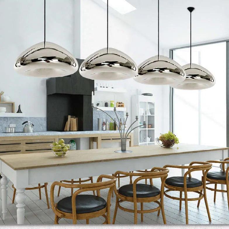 Candeeiro pendente Loaf com design nórdico em vidro revestido | boxzora