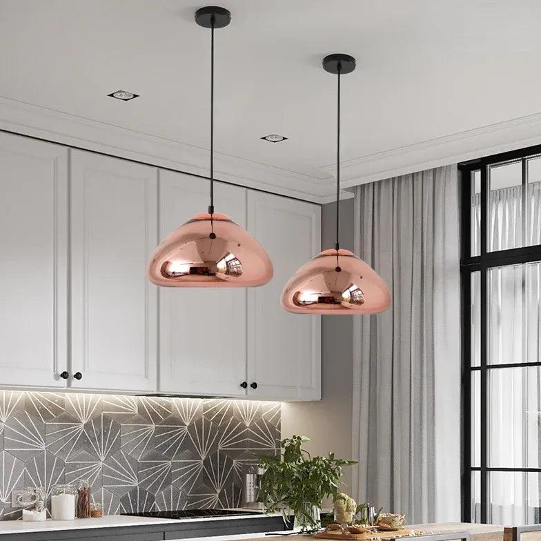 Candeeiro pendente Loaf com design nórdico em vidro revestido | boxzora