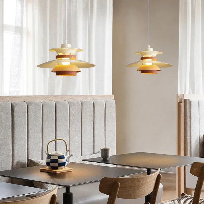 Lámpara colgante escandinava para restaurante, con varios niveles, en forma de OVNI | boxzora