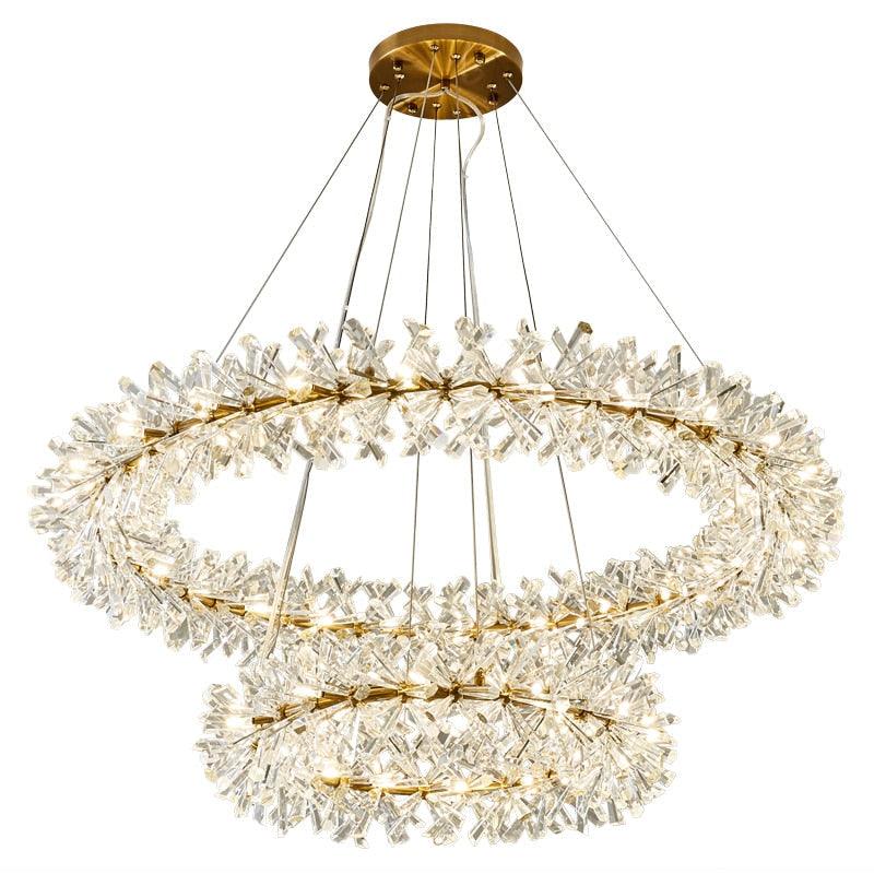 Candelabru de lux cu cristale pentru living | boxzora