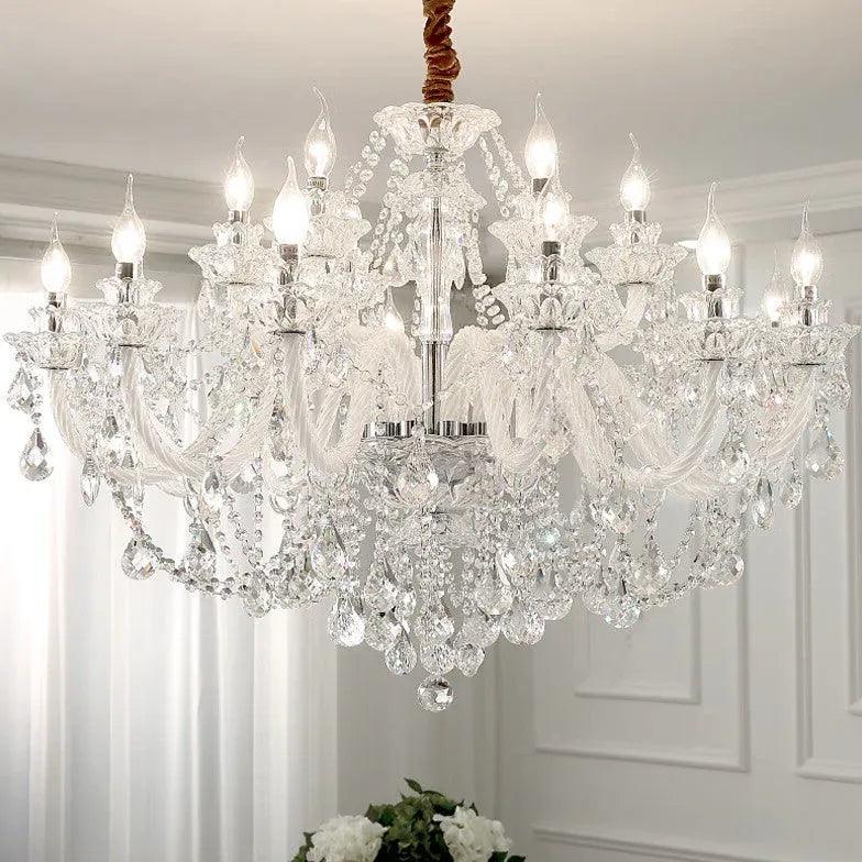 Candelabru de lux cu lumânări și cristale pentru bucătărie | boxzora
