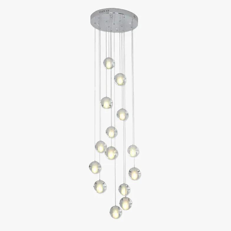Suspension moderne minimaliste en verre cristal | boxzora