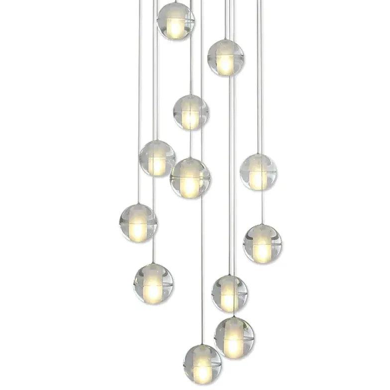 Suspension moderne minimaliste en verre cristal | boxzora