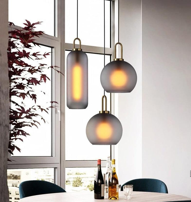 Nordisk pendellampe i klart glas | boxzora