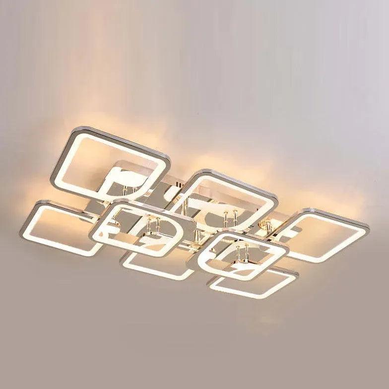 Plafonniers LED modernes rectangulaires en acrylique | boxzora