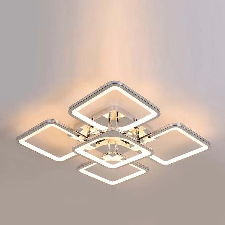 Plafonniers LED modernes rectangulaires en acrylique | boxzora