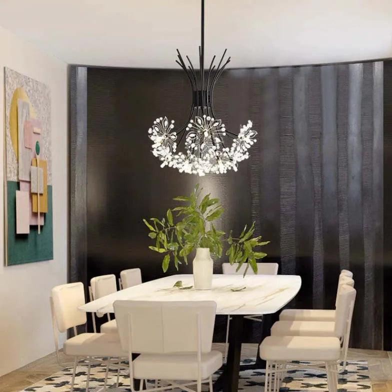 Lámpara colgante nórdica moderna de diente de león para comedor | boxzora