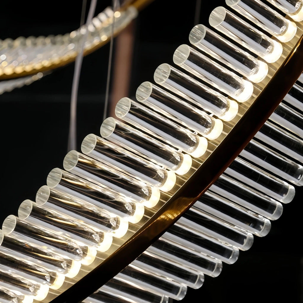 Suspension de luxe en forme de plume pour cage d’escalier | boxzora
