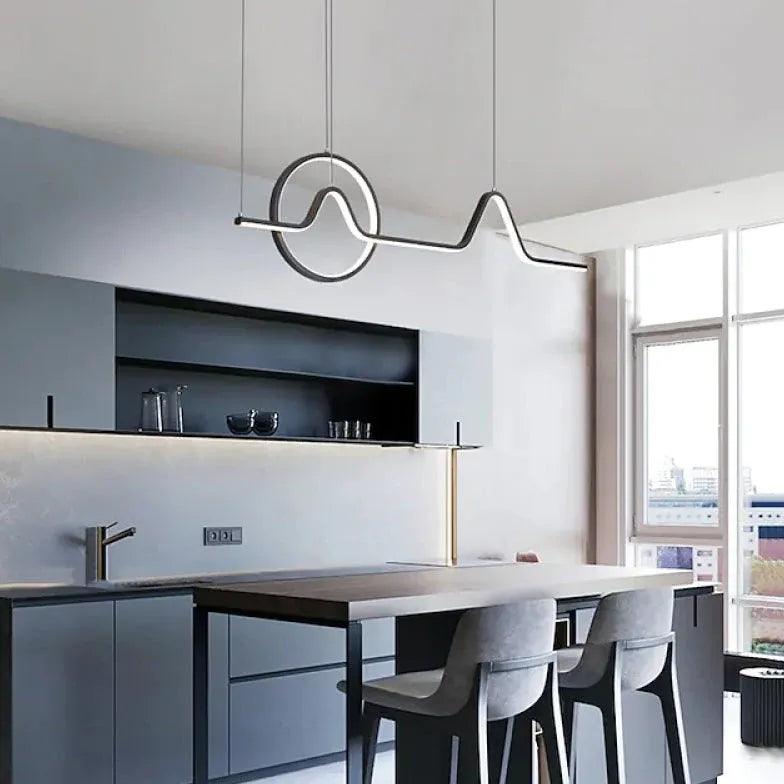 Modern Minimalist Linear Pendant Light for Kitchen | boxzora