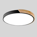 Plafonnier LED Macaron en bois – Design nordique de 23–30cm