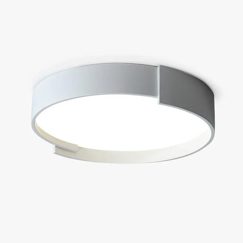 Moderne rund LED-loftlampe i cremefarve | boxzora