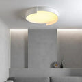 Moderne rund LED-loftlampe i cremefarve | boxzora