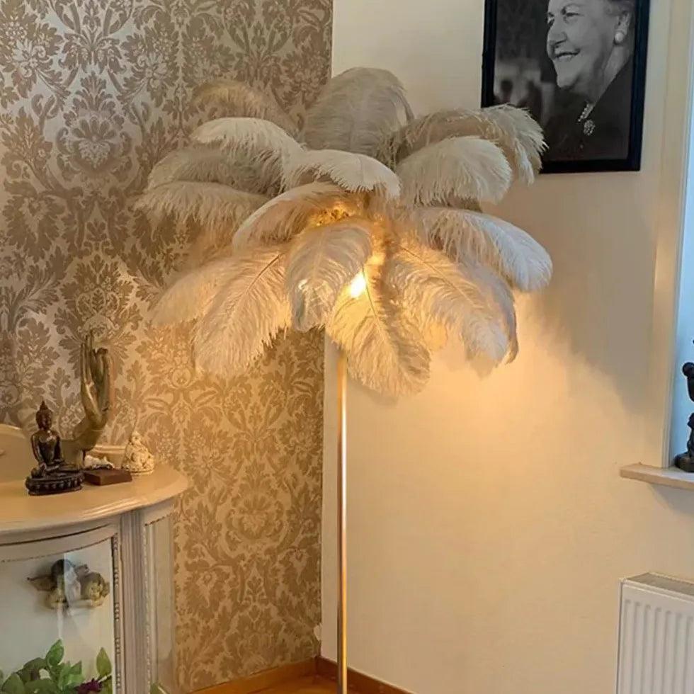 Nordische Feder-Stehlampe für das Wohnzimmer | boxzora