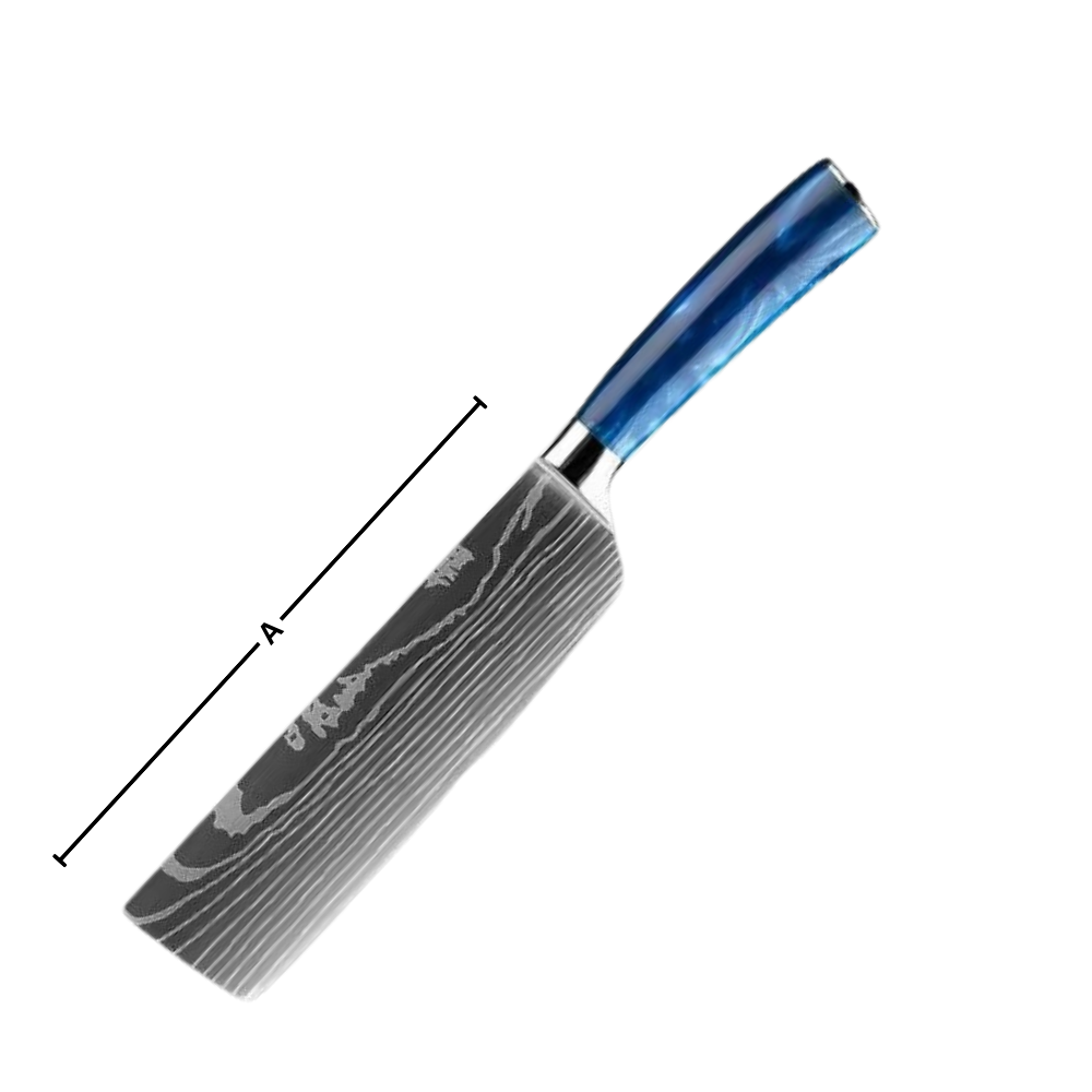 Ocean Blue Premium Japanese Kitchen Knife Set