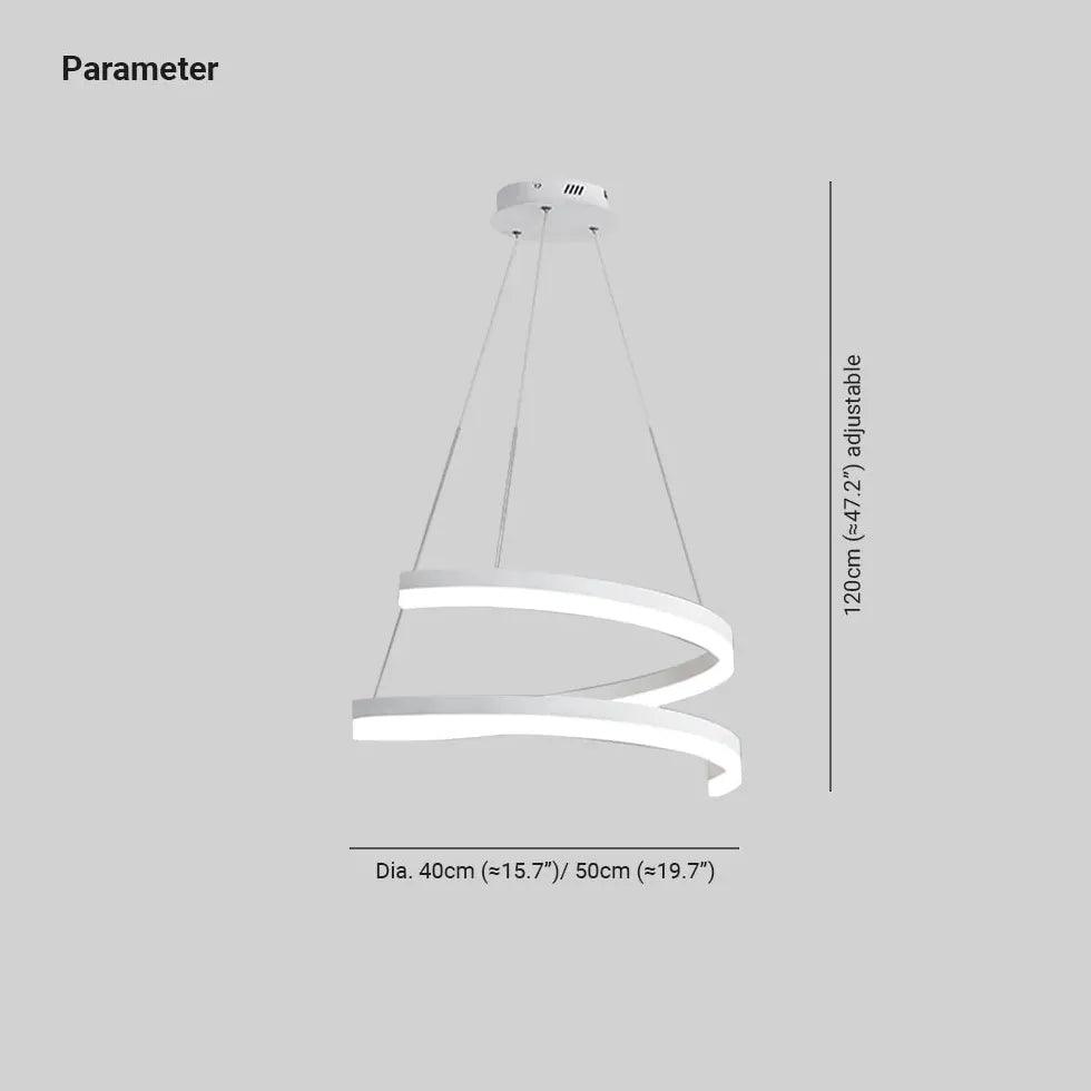 Lampă suspendată circulară modernă, în formă de inel | boxzora