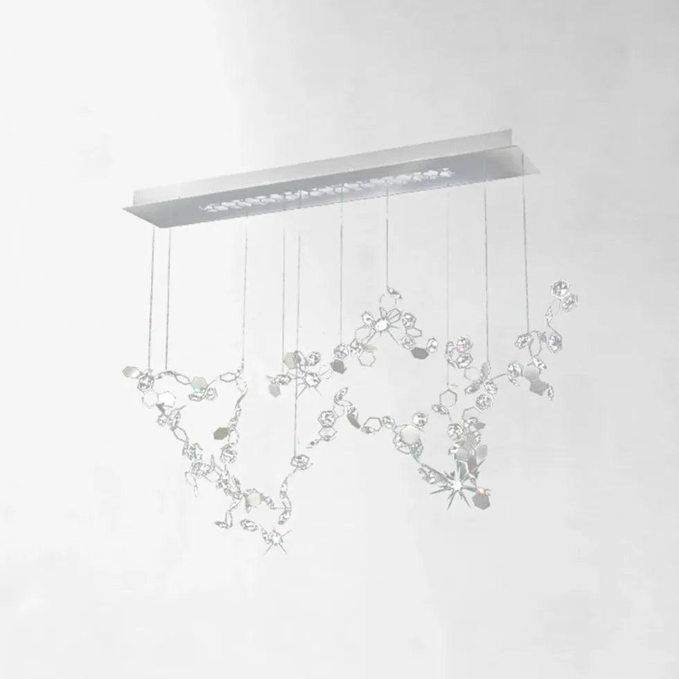 Lámpara de techo colgante de cristal con decoración artística de lujo | boxzora