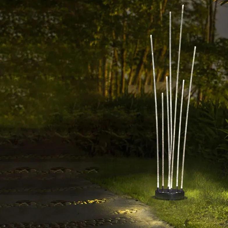 Lampă LED de sol din acril, tip trestie, pentru exterior și terasă | boxzora