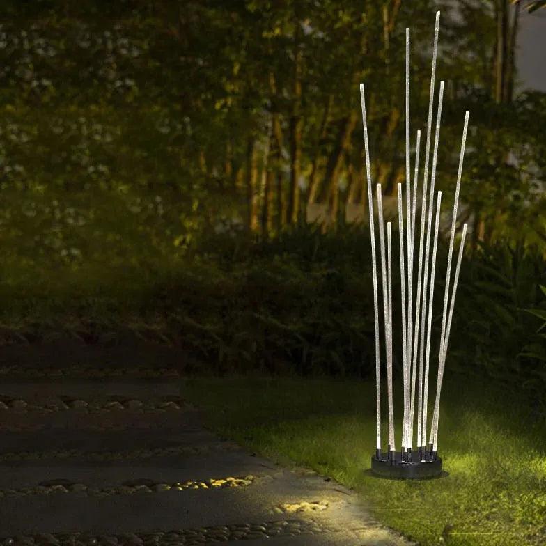 Lampă LED de sol din acril, tip trestie, pentru exterior și terasă | boxzora