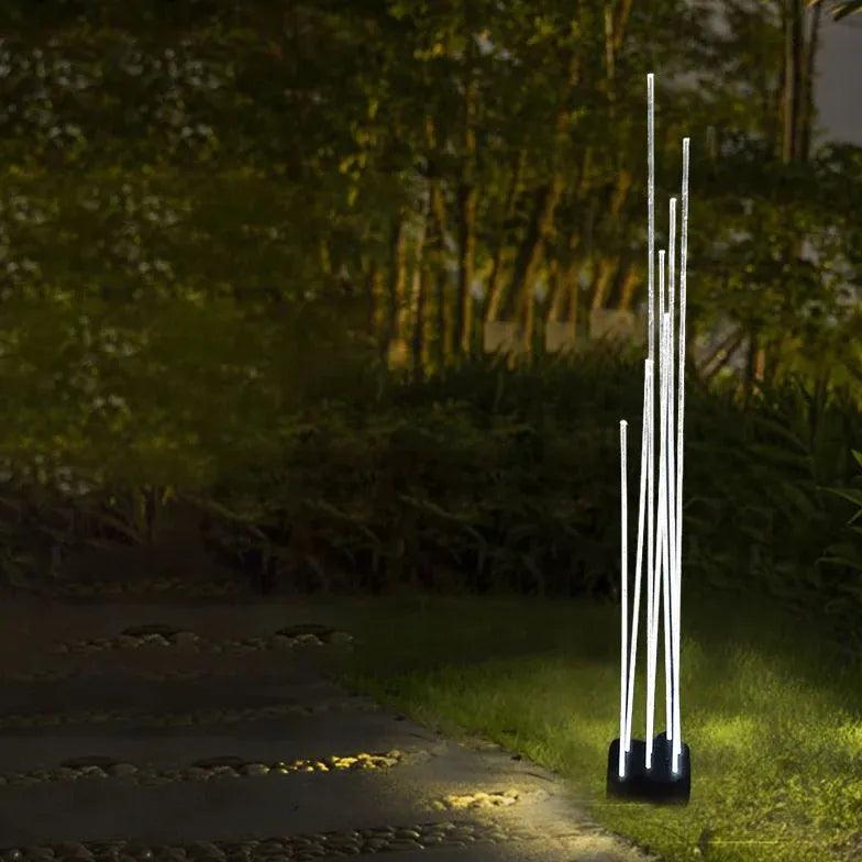 Lampă LED de sol din acril, tip trestie, pentru exterior și terasă | boxzora